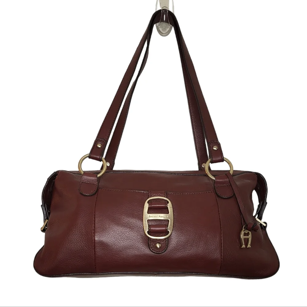 Vintage Etienne Aigner Leather Shoulder Bag - Picture 1 of 16